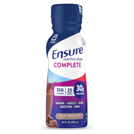 Ensure Complete Abbott Nutrition 68056-Ensure Complete Nutrition Shake, Chocolate, 10-ounce bottle, Oral Supplements