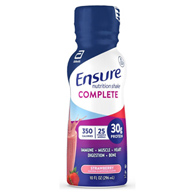 Ensure Complete Abbott Nutrition 68059-Ensure Complete Nutrition Shake, Strawberry, 10-ounce bottle, Oral Supplements