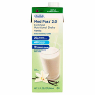 Med Pass 2.0 Hormel Food Sales 27016-Med Pass 2.0 Vanilla Fortified Nutritional Shake, 32 ounce carton, Oral