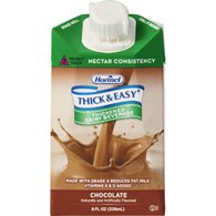 Thick & Easy Dairy Hormel Food Sales 72447-Thick & Easy Dairy Nectar Consistency Chocolate Milk Thickened Beverage, 8