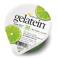 Gelatein Medtrition/National Nutrition 11692-Oral Supplement Gelatein Lime Flavor Gel 4 oz. Cup, Oral Supplements (CS)