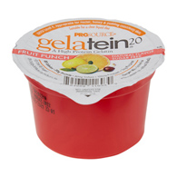 Gelatein Medtrition/National Nutrition 11693-Gelatein 20 Fruit Punch High Protein Gelatin, 4-ounce cup, Modular