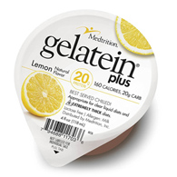 Gelatein Plus Medtrition/National Nutrition 11703-Gelatein Plus Lemon High Protein Gelatin, 4-ounce cup, Oral