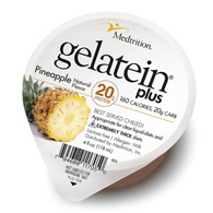 Gelatein Plus Medtrition/National Nutrition 11705-Gelatein Plus Pineapple High Protein Gelatin, 4-ounce cup, Oral