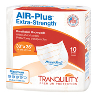 Tranquility AIR-Plus Extra-Strength Tranquility 2711-Tranquility AIR-Plus Extra-Strength Positioning Underpad, 30 x 36